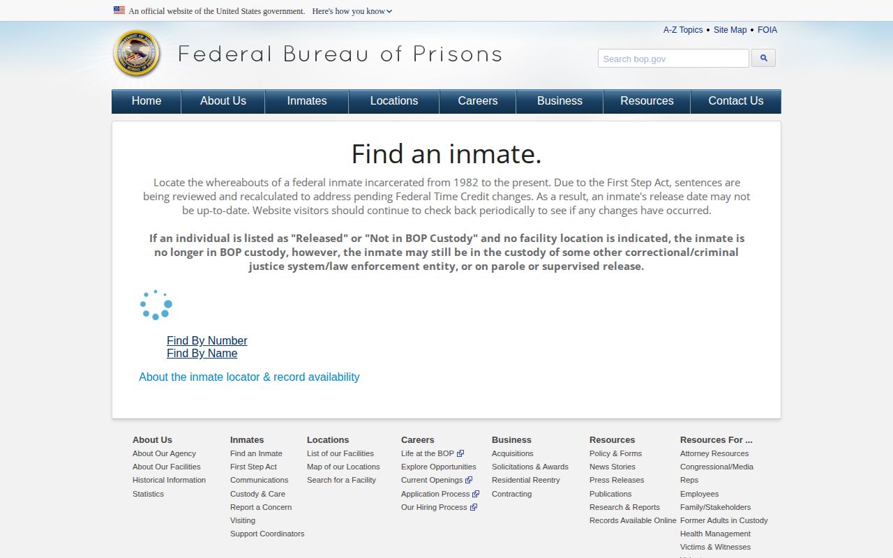Federal released inmate record search for Winkler County